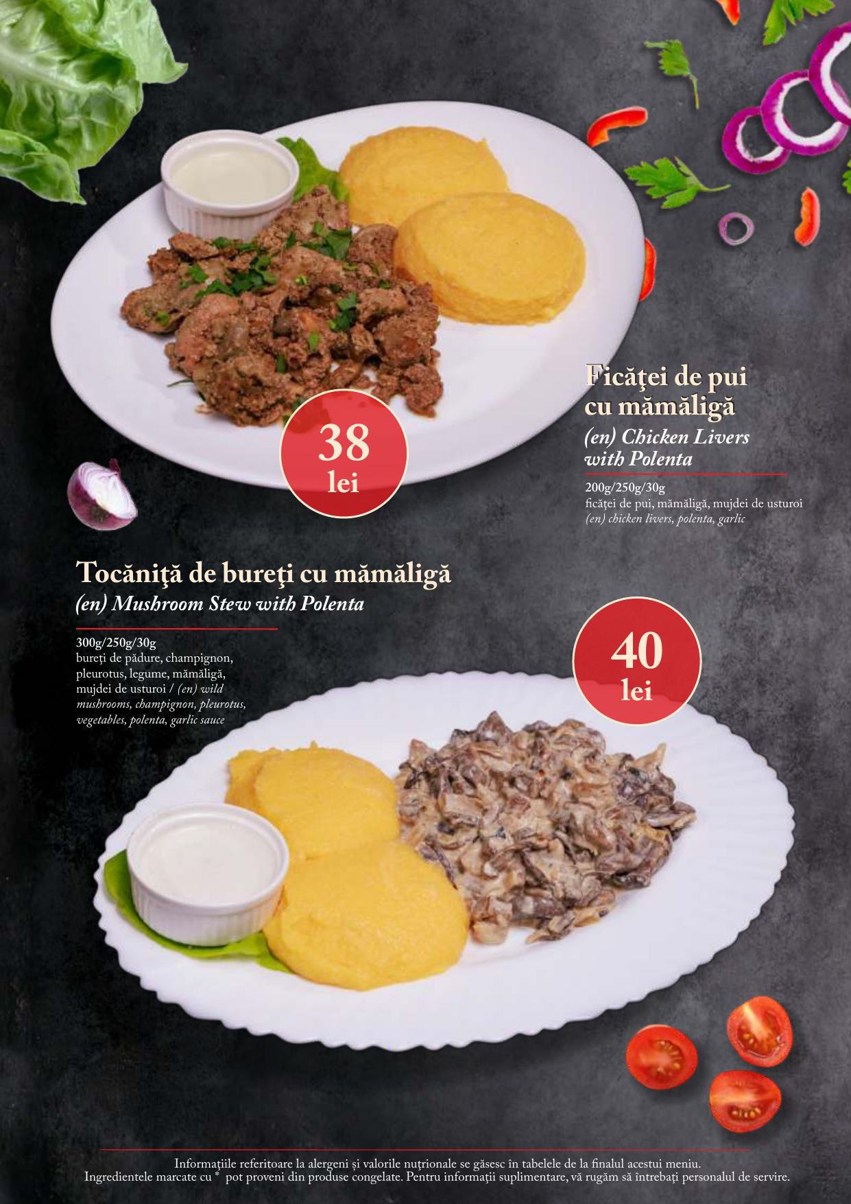 Meniu Taverna Ceahlău - pagina 6: Specialități