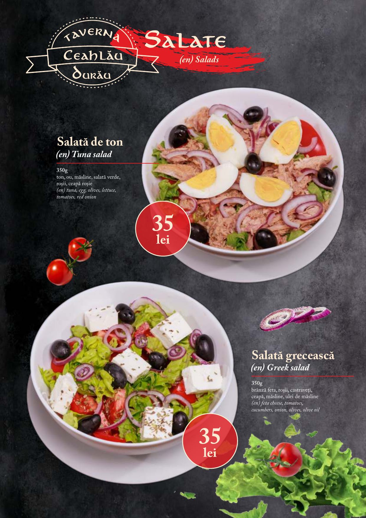 Meniu Taverna Ceahlău - pagina 28: Salate